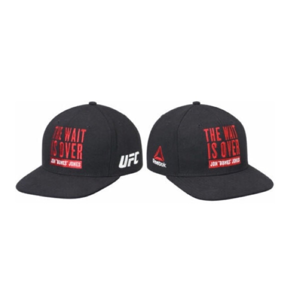 Jon "Bones" Jones UFC 200 Reebok Script Hat "The Wait is Over" Black Snapback - Picture 5 of 14